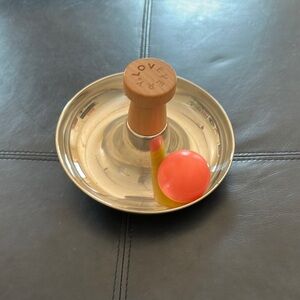 LOVEVERY Stainless Steel Spinner Toy - With Rattle Ball
